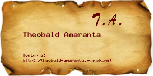 Theobald Amaranta névjegykártya